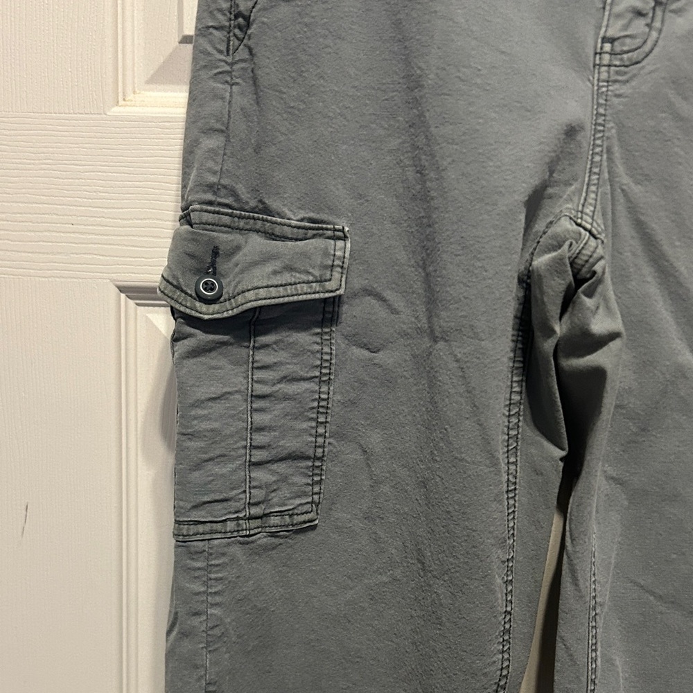 American Eagle Outfitters Women's Straight Leg Cargo Jeans - Gray - Picture 3 of 7